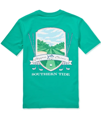 Southern Tide Big Boys Skipjack Classic Badge Short Sleeve T-Shirt