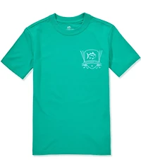 Southern Tide Big Boys Skipjack Classic Badge Short Sleeve T-Shirt