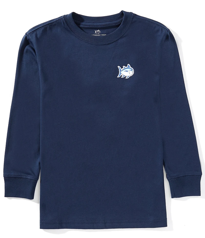 Southern Tide Big Boys Stickers Long Sleeve T-Shirt