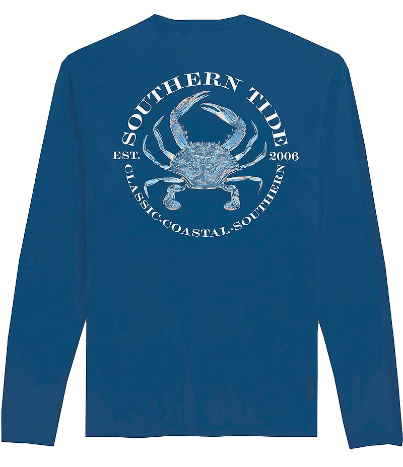 Southern Tide Blue Crab Long Sleeve T-Shirt