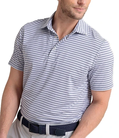 Southern Tide Brrr°-Eeze Breezy Point Stripe Short Sleeve Polo Shirt