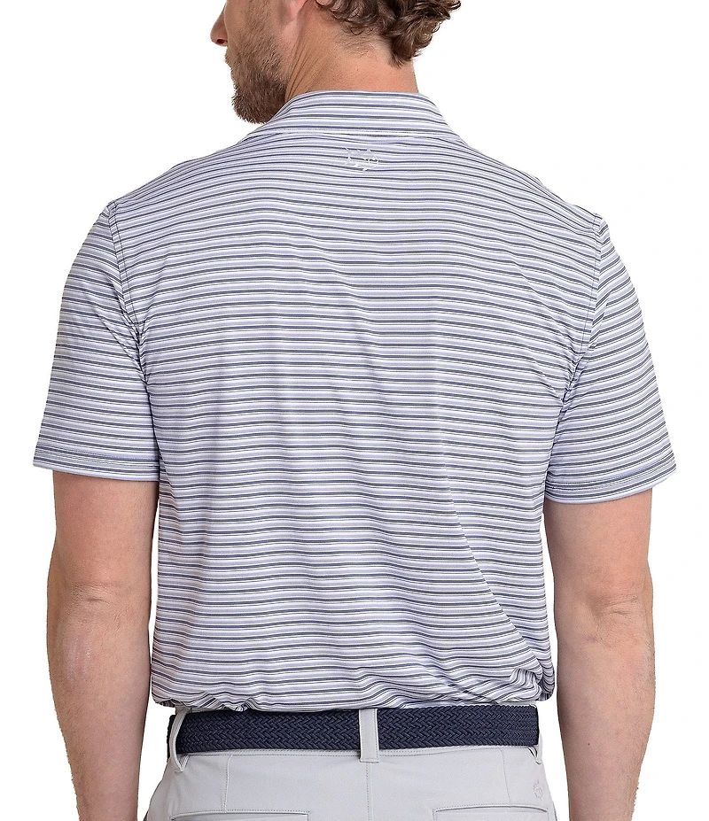 Southern Tide Brrr°-Eeze Breezy Point Stripe Short Sleeve Polo Shirt