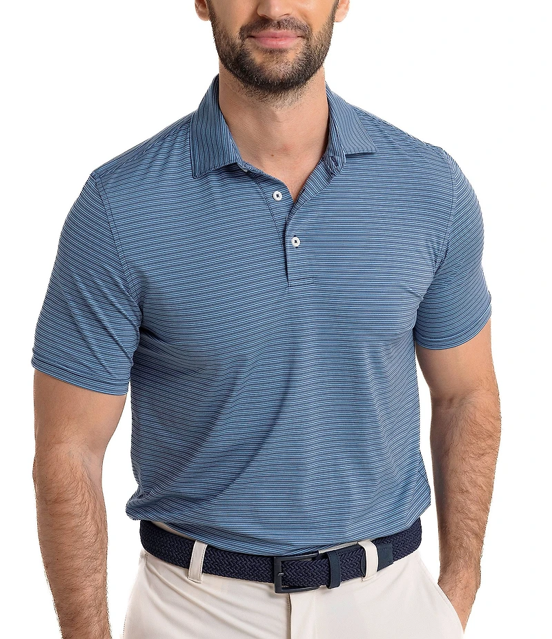 Southern Tide Brrr°-Eeze Claxton Stripe Short Sleeve Polo Shirt