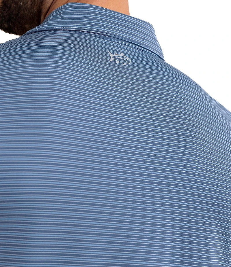 Southern Tide Brrr°-Eeze Claxton Stripe Short Sleeve Polo Shirt