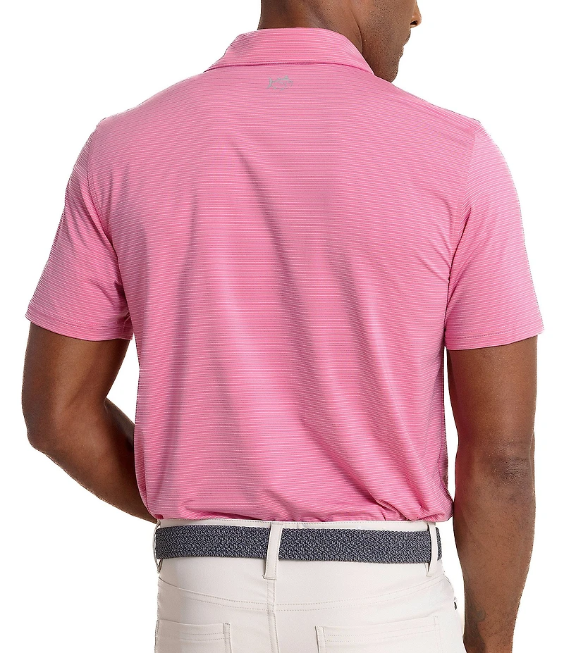 Southern Tide Brrr°-Eeze Claxton Stripe Short Sleeve Polo Shirt