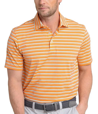 Southern Tide Brrr-Eeze Pearl Cove Stripe Short Sleeve Polo Shirt