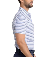 Southern Tide Brrr-Eeze Pearl Cove Stripe Short Sleeve Polo Shirt