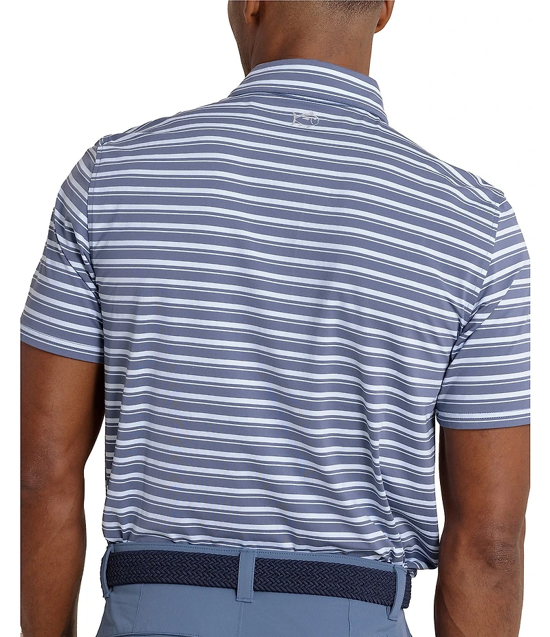 Southern Tide Brrr-Eeze Pearl Cove Stripe Short Sleeve Polo Shirt