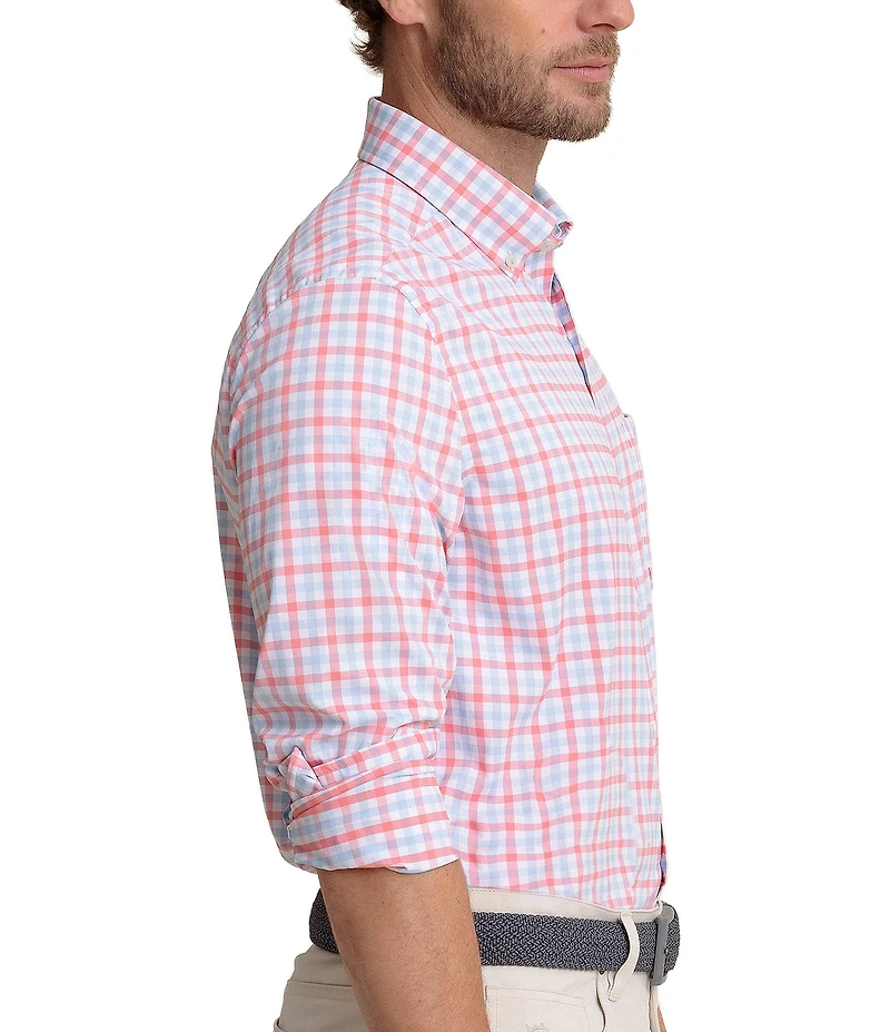 Southern Tide Brrr° Intercoastal Albemarle Gingham Long Sleeve Woven Shirt