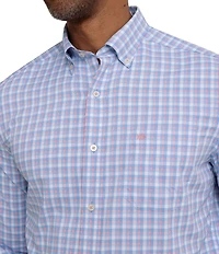 Southern Tide Brrr° Intercoastal Sunset Harbor Long Sleeve Woven Performance Shirt