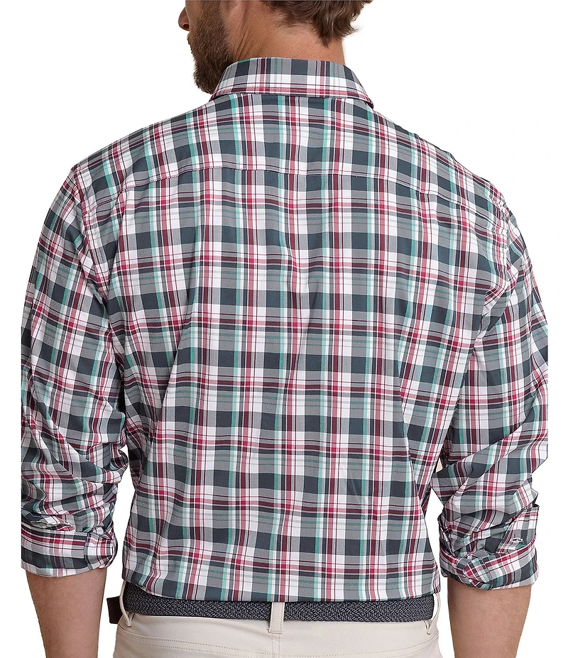 Southern Tide Brrr° Performance Stretch Summerton Plaid Long Sleeve Woven Shirt