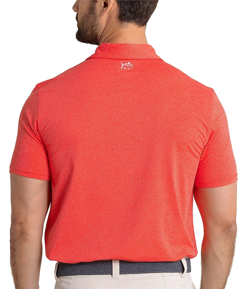 Southern Tide Brrr°®-eeze Heather Performance Stretch Short Sleeve Polo Shirt