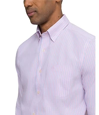 Southern Tide Charleston Amelia Island Stripe Long Sleeve Woven Shirt