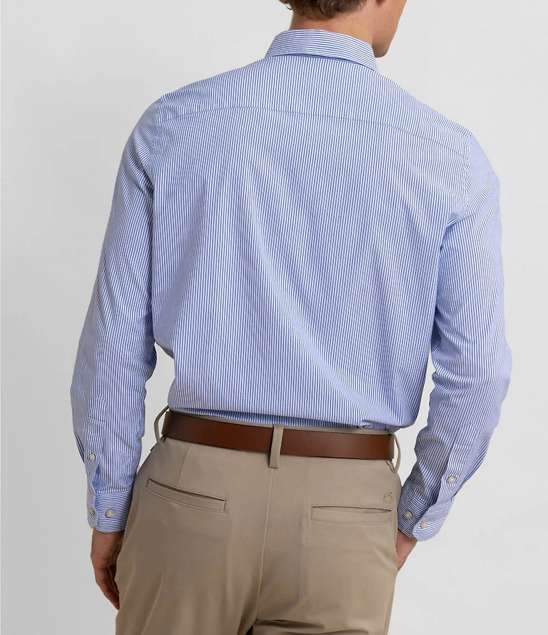 Southern Tide Charleston Granby Stripe Long Sleeve Woven Shirt