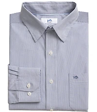 Southern Tide Charleston Nautical Stripe Long Sleeve Woven Shirt
