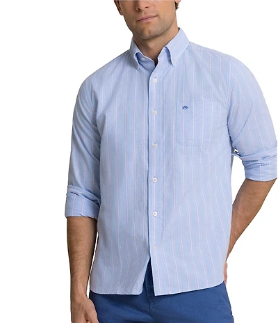 Southern Tide Charleston Oxford Beachside Long Sleeve Woven Shirt