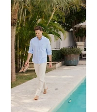 Southern Tide Charleston Oxford Beachside Long Sleeve Woven Shirt