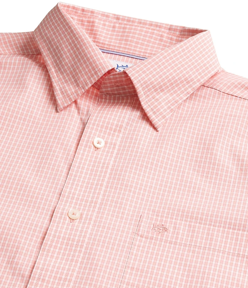 Southern Tide Charleston Tidal Pool Gingham Long Sleeve Woven Shirt