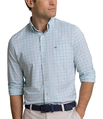 Southern Tide Coastal Breeze Edisto Island Plaid Long Sleeve Woven Shirt