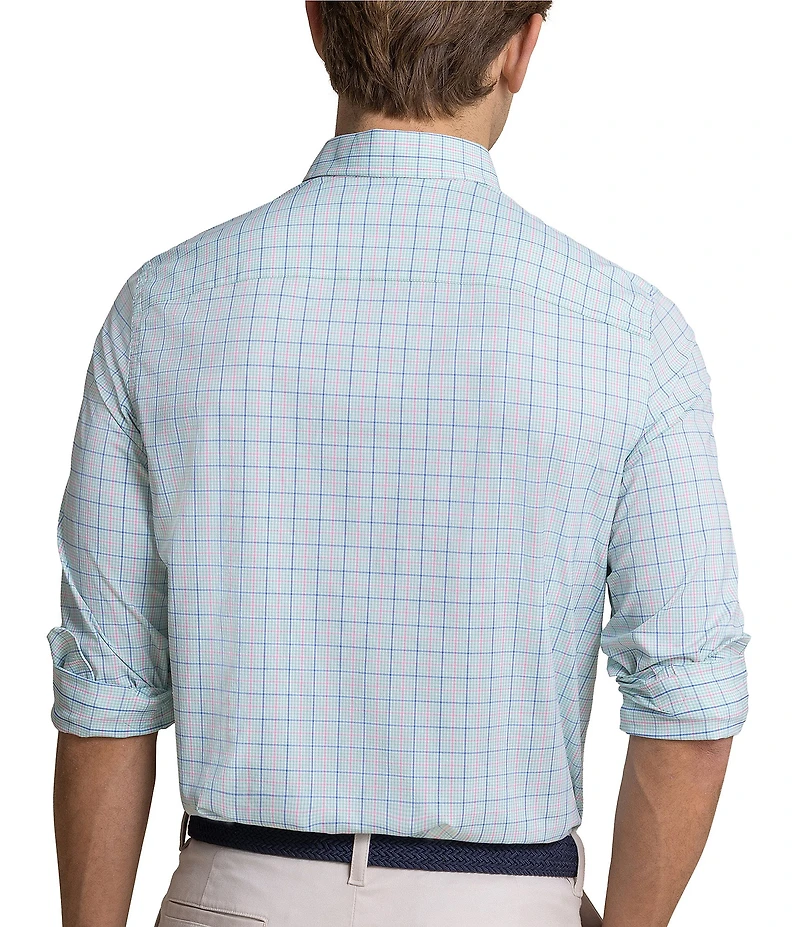 Southern Tide Coastal Breeze Edisto Island Plaid Long Sleeve Woven Shirt