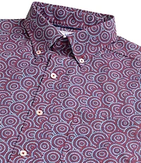 Southern Tide Coastal Breeze Fireworks Short Sleeve Woven Shirt