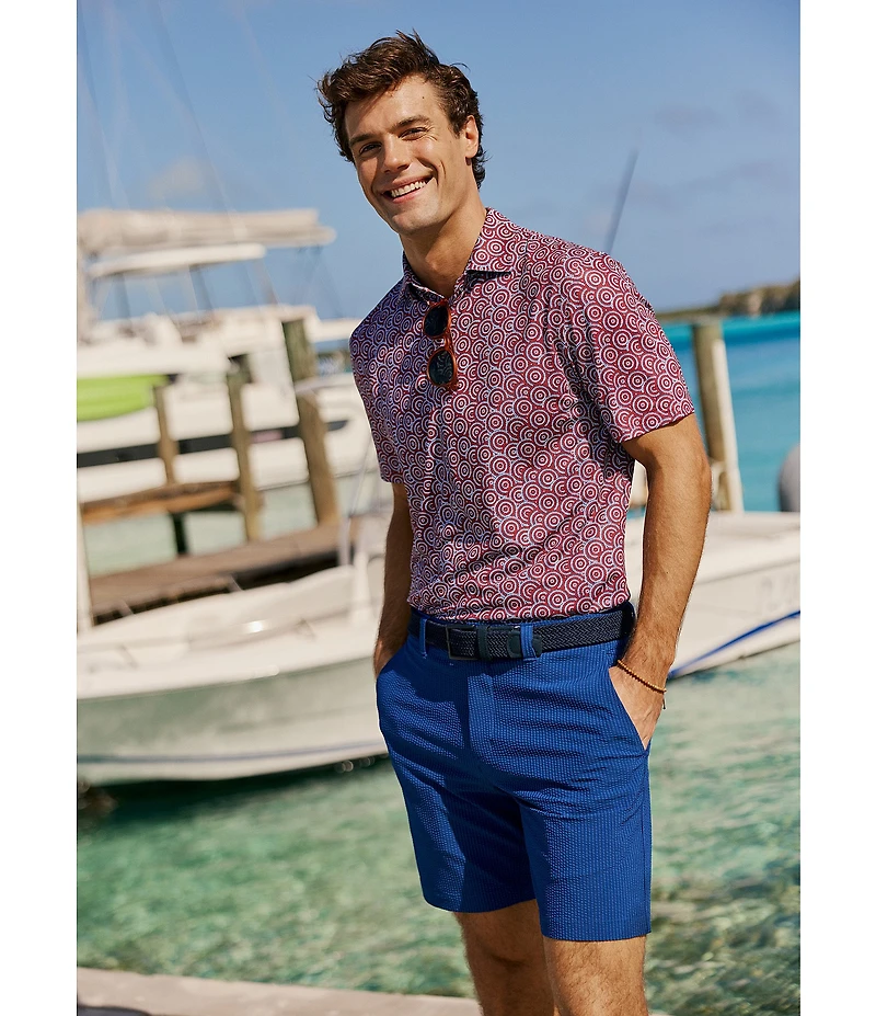 Southern Tide Coastal Breeze Fireworks Short Sleeve Woven Shirt
