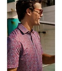Southern Tide Coastal Breeze Fireworks Short Sleeve Woven Shirt