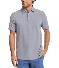 Southern Tide Coastal Breeze Heather Performance Short Sleeve Polo Shirt