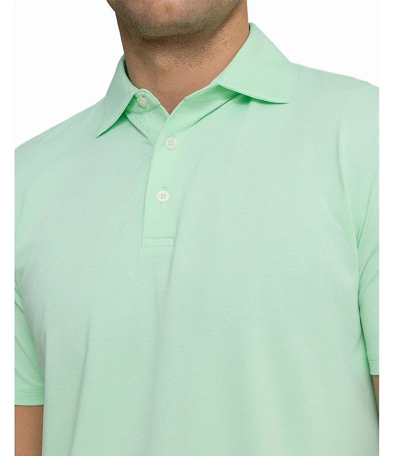 Southern Tide Coastal Breeze Heather Performance Short Sleeve Polo Shirt