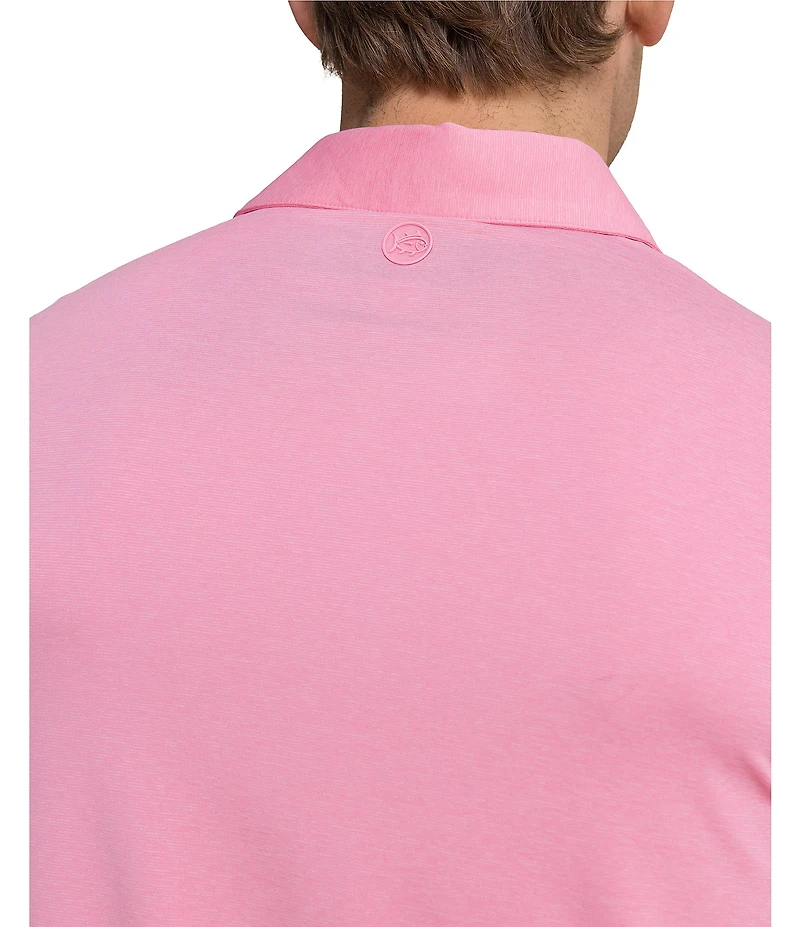 Southern Tide Coastal Breeze Heather Performance Short Sleeve Polo Shirt