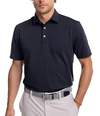 Southern Tide Coastal Breeze Heather Performance Short Sleeve Polo Shirt