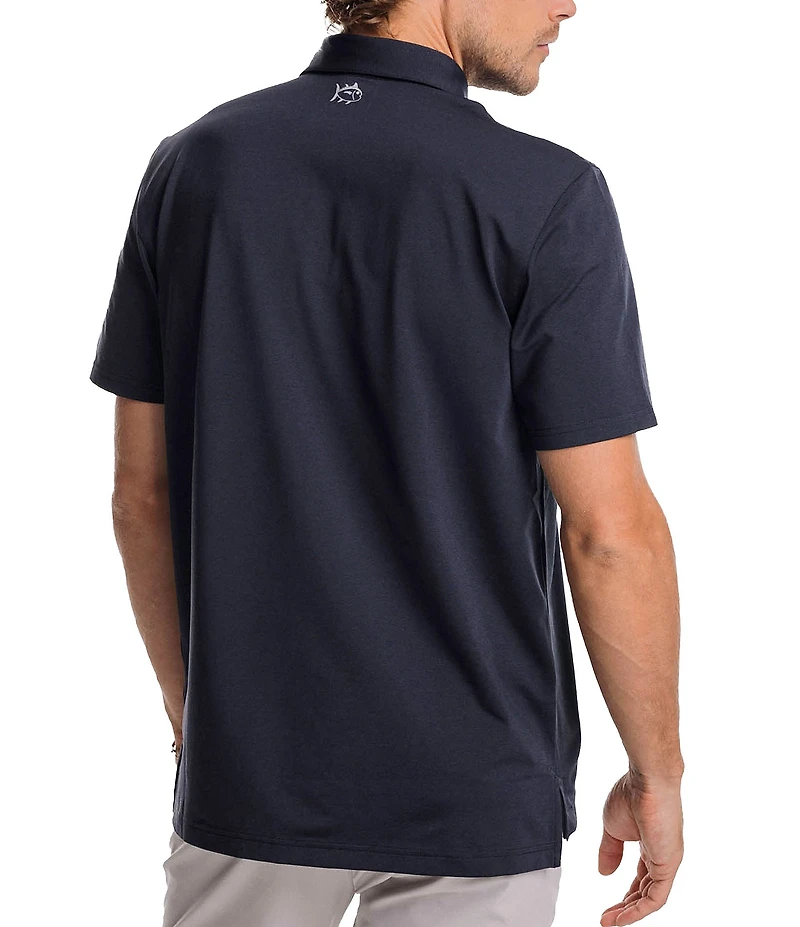 Southern Tide Coastal Breeze Heather Performance Short Sleeve Polo Shirt