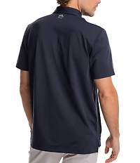 Southern Tide Coastal Breeze Heather Performance Short Sleeve Polo Shirt