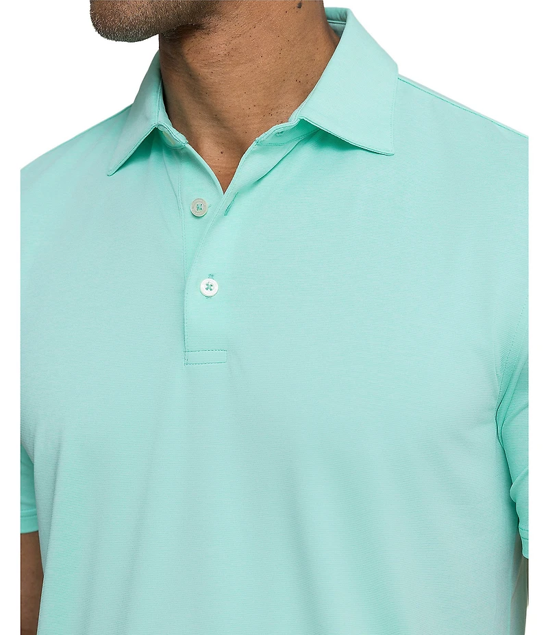 Southern Tide Coastal Breeze Heather Performance Short Sleeve Polo Shirt