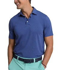 Southern Tide Coastal Breeze Heather Performance Short Sleeve Polo Shirt