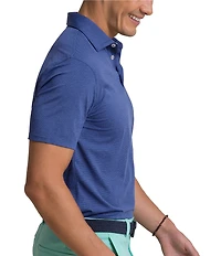 Southern Tide Coastal Breeze Heather Performance Short Sleeve Polo Shirt