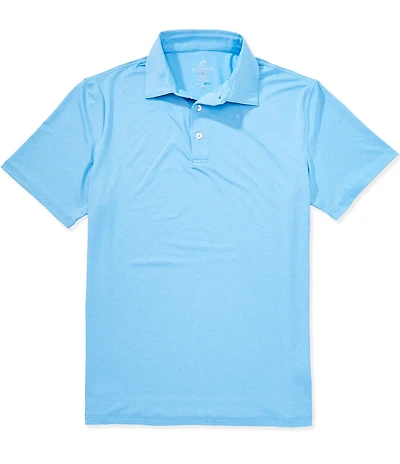 Southern Tide Coastal Breeze Heather Performance Short Sleeve Polo Shirt
