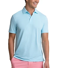 Southern Tide Coastal Breeze Heather Performance Short Sleeve Polo Shirt