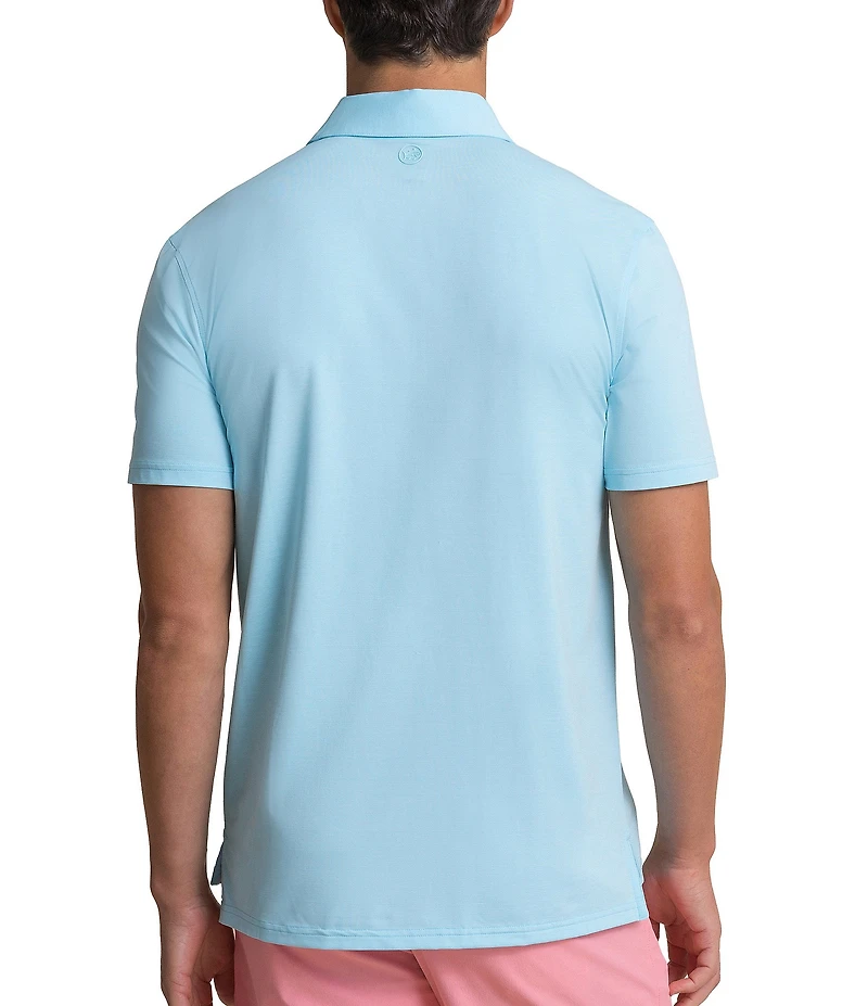 Southern Tide Coastal Breeze Heather Performance Short Sleeve Polo Shirt