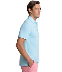 Southern Tide Coastal Breeze Heather Performance Short Sleeve Polo Shirt