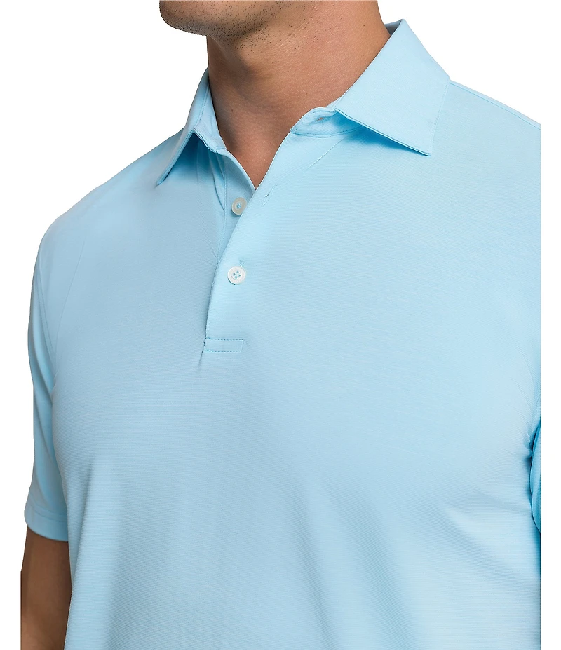 Southern Tide Coastal Breeze Heather Performance Short Sleeve Polo Shirt