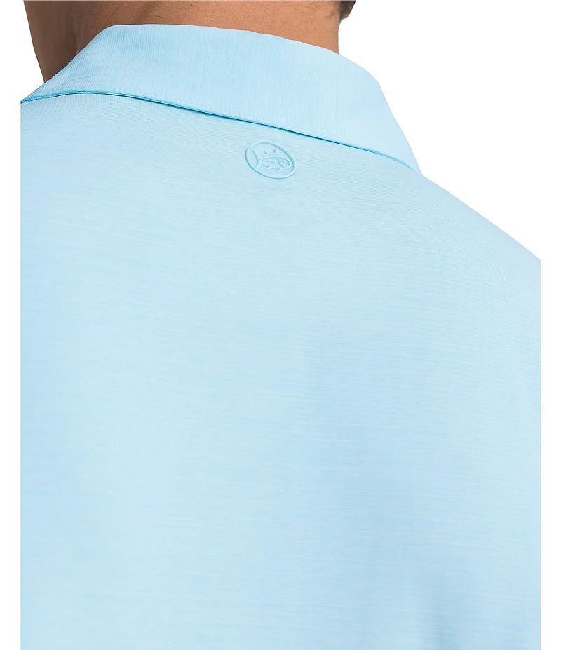 Southern Tide Coastal Breeze Heather Performance Short Sleeve Polo Shirt