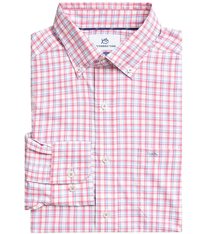 Southern Tide Coastal Breeze Maravilla Plaid Long Sleeve Woven Shirt