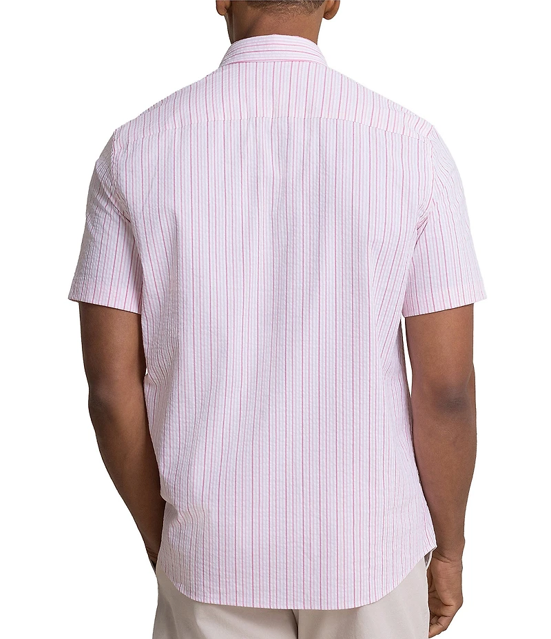 Southern Tide Coastal Breeze Marina Seersucker Short Sleeve Woven Shirt
