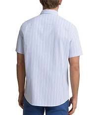 Southern Tide Coastal Breeze Marina Seersucker Short Sleeve Woven Shirt