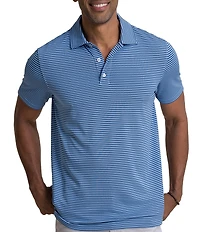 Southern Tide Coastal Breeze Oceanfront Stripe Pique Short Sleeve Polo Shirt