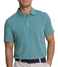 Southern Tide Coastal Breeze Oceanfront Stripe Pique Short Sleeve Polo Shirt
