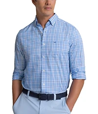 Southern Tide Coastal Breeze South Beach Plaid Long Sleeve Woven Shirt