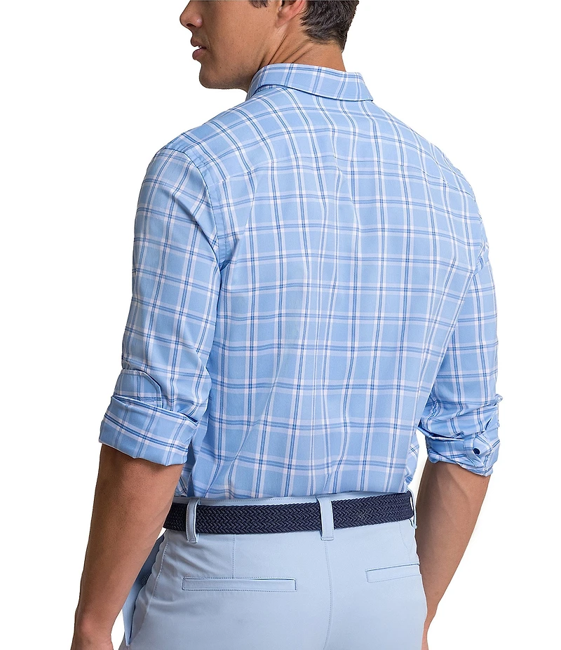 Southern Tide Coastal Breeze South Beach Plaid Long Sleeve Woven Shirt