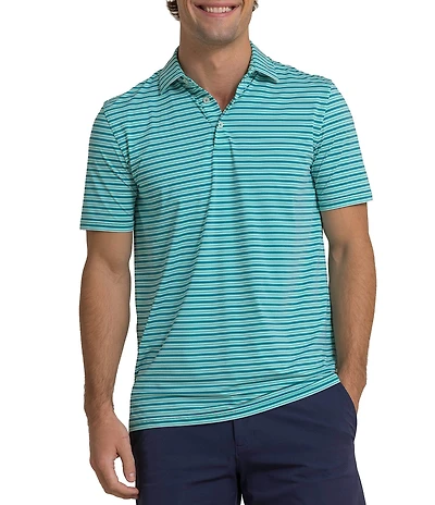 Southern Tide Coastal Breeze Stripe Short Sleeve Polo Shirt